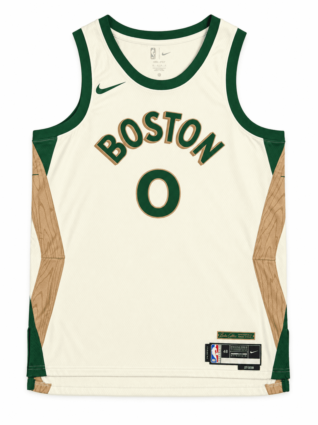 Camiseta jersey Boston Celtics Nike crema