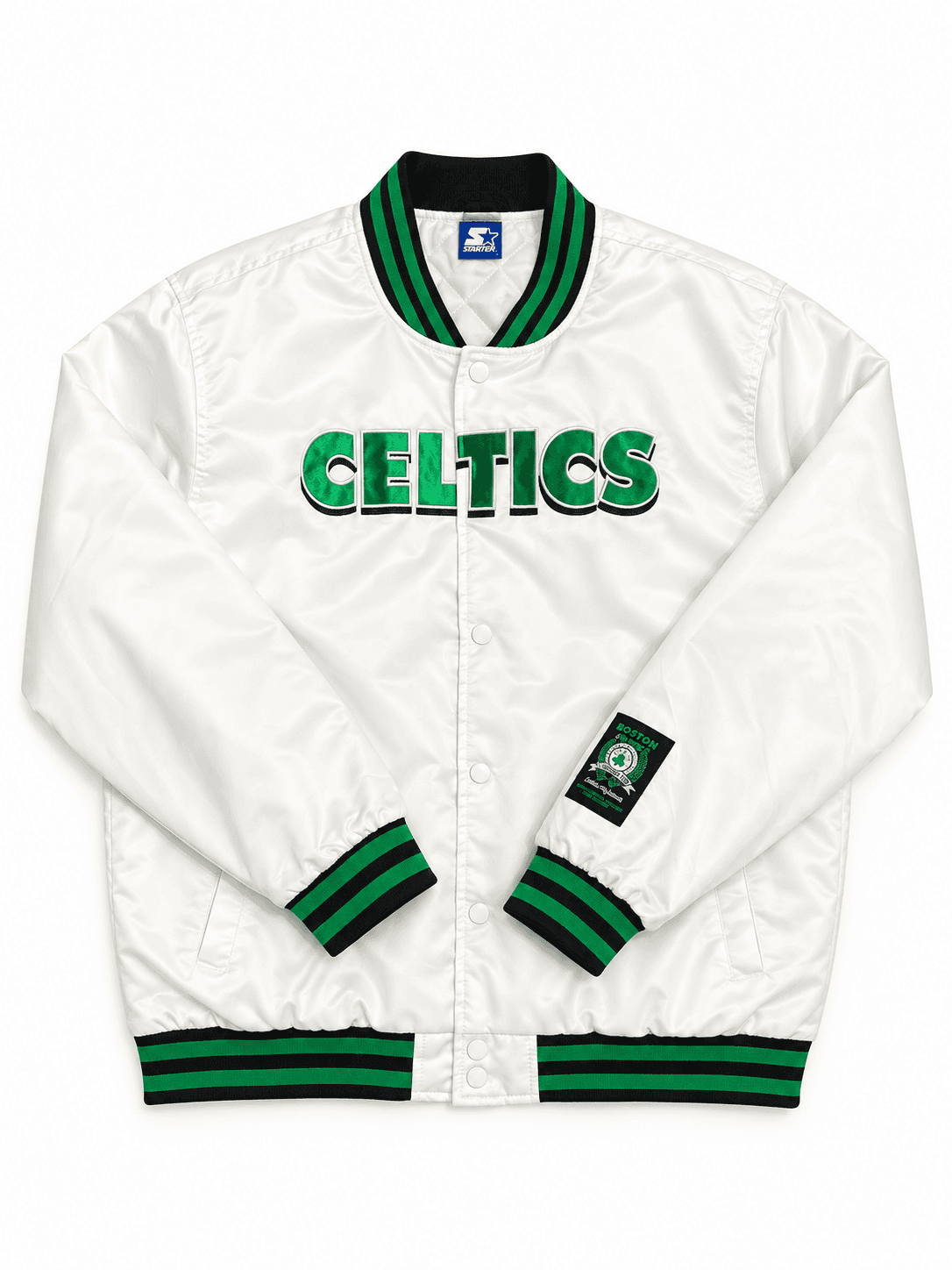 Chaqueta Starter Celtics blanca