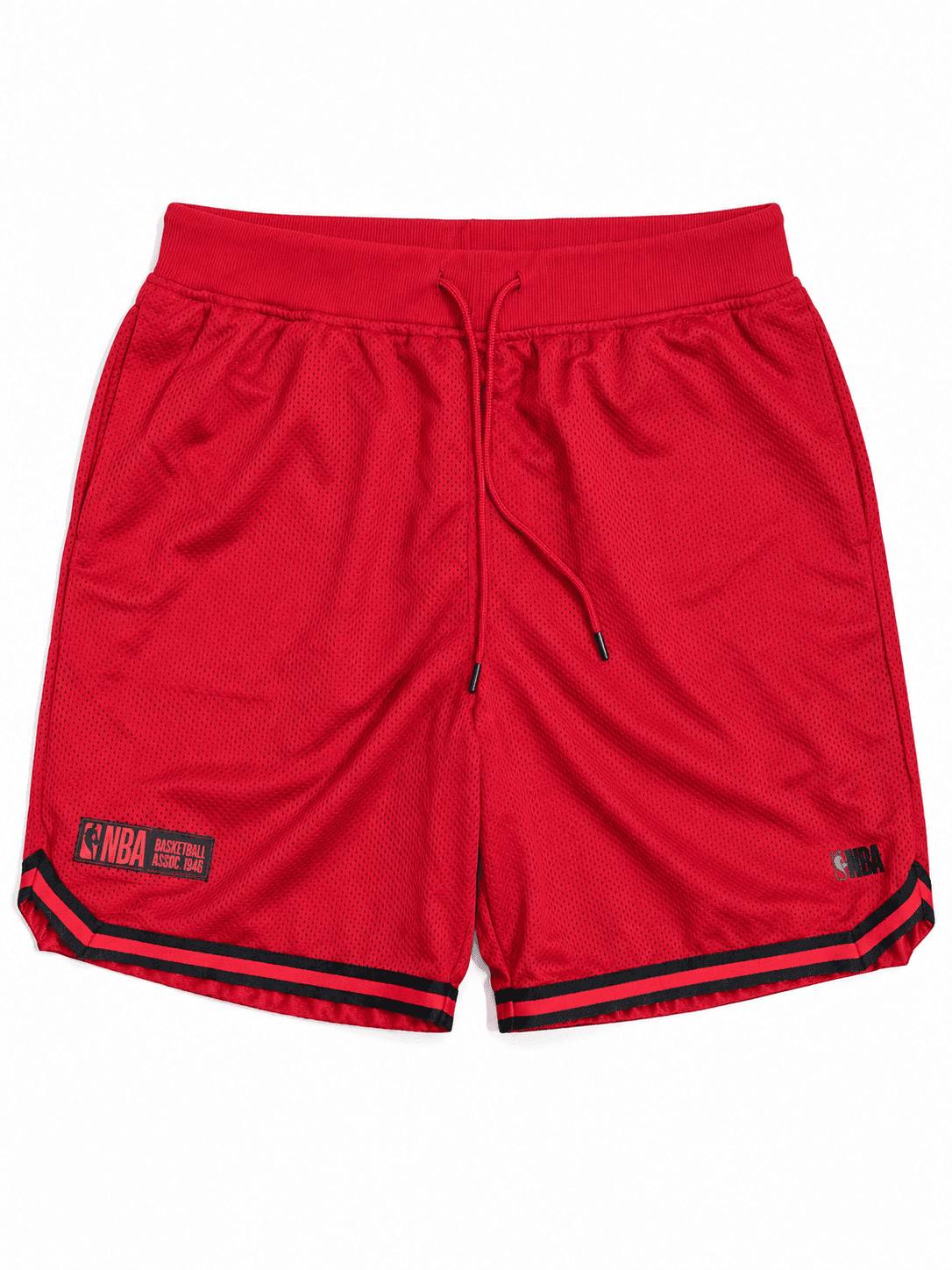 Pantaloneta NBA roja de malla