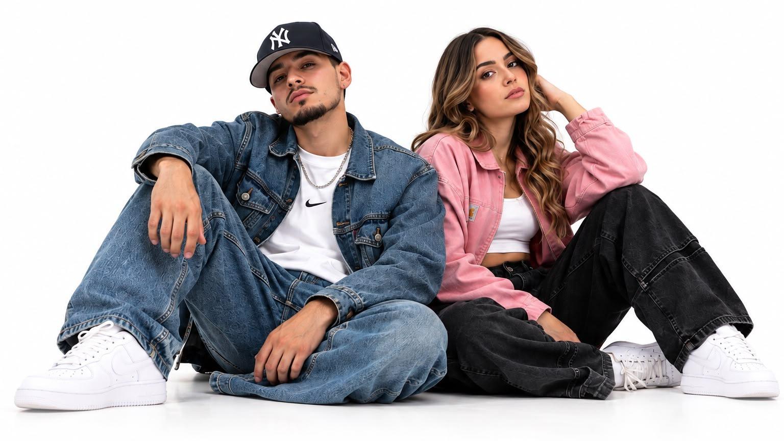 Modelos luciendo prendas originales de Puro Merequetengue