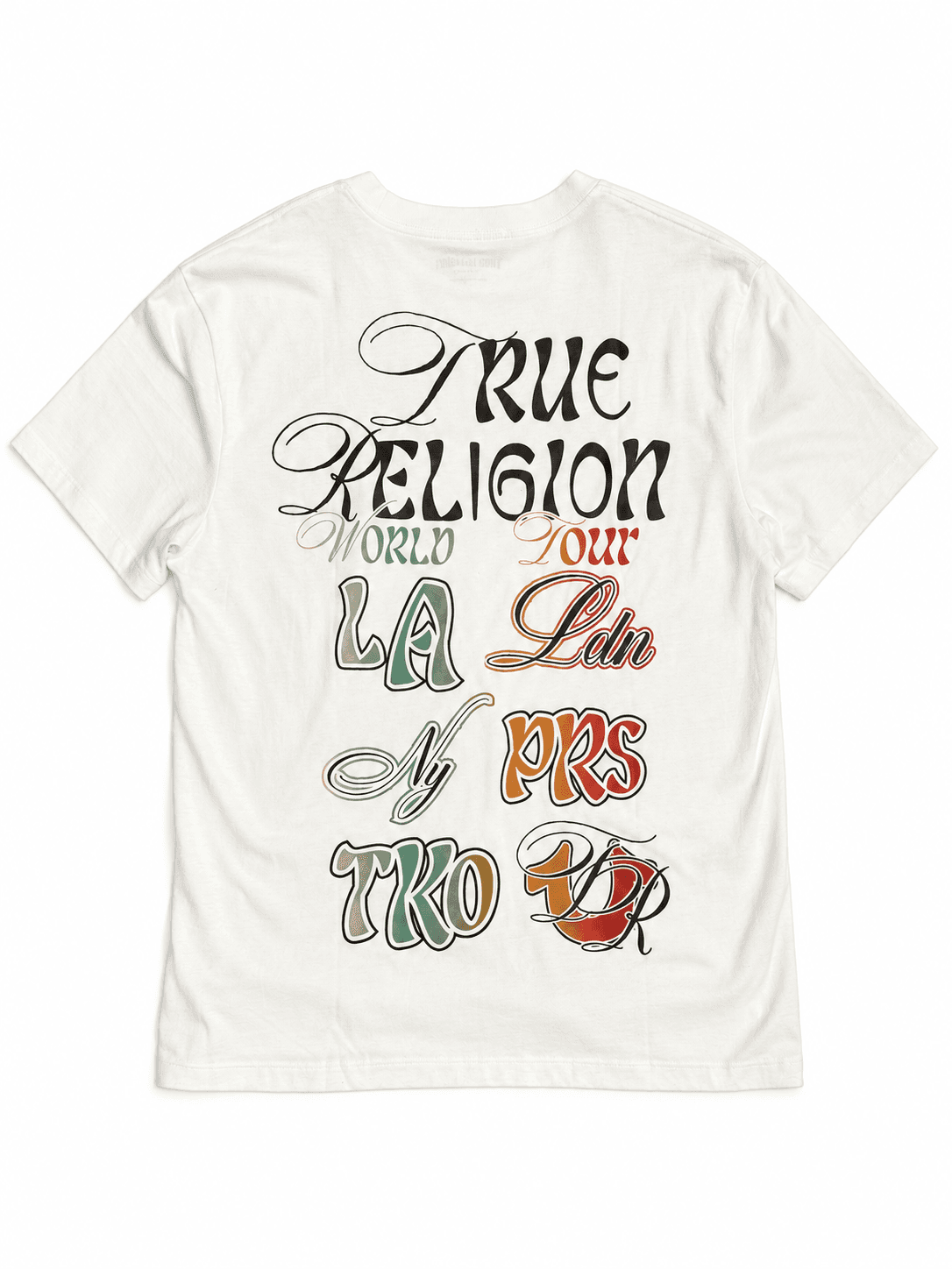 Camiseta True Religion World Tour blanca