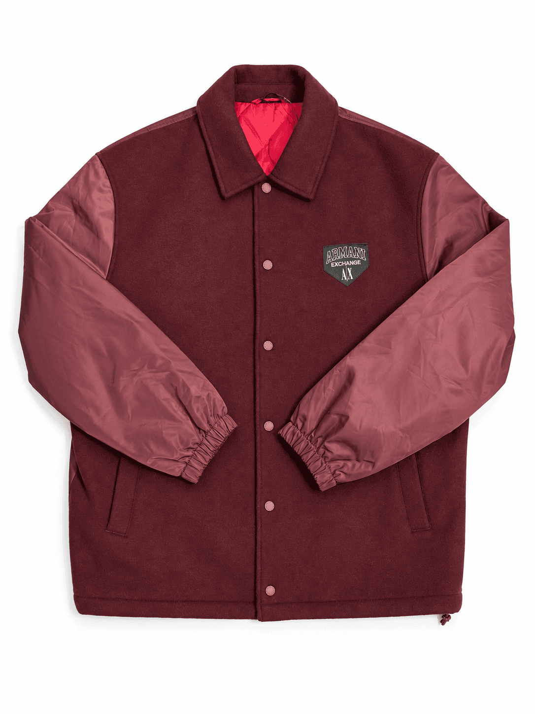 Chaqueta Armani Exchange vino tipo varsity