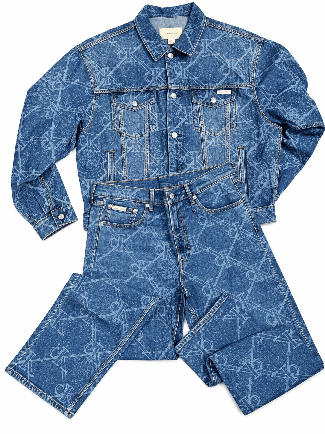 Conjunto denim Calvin Klein azul