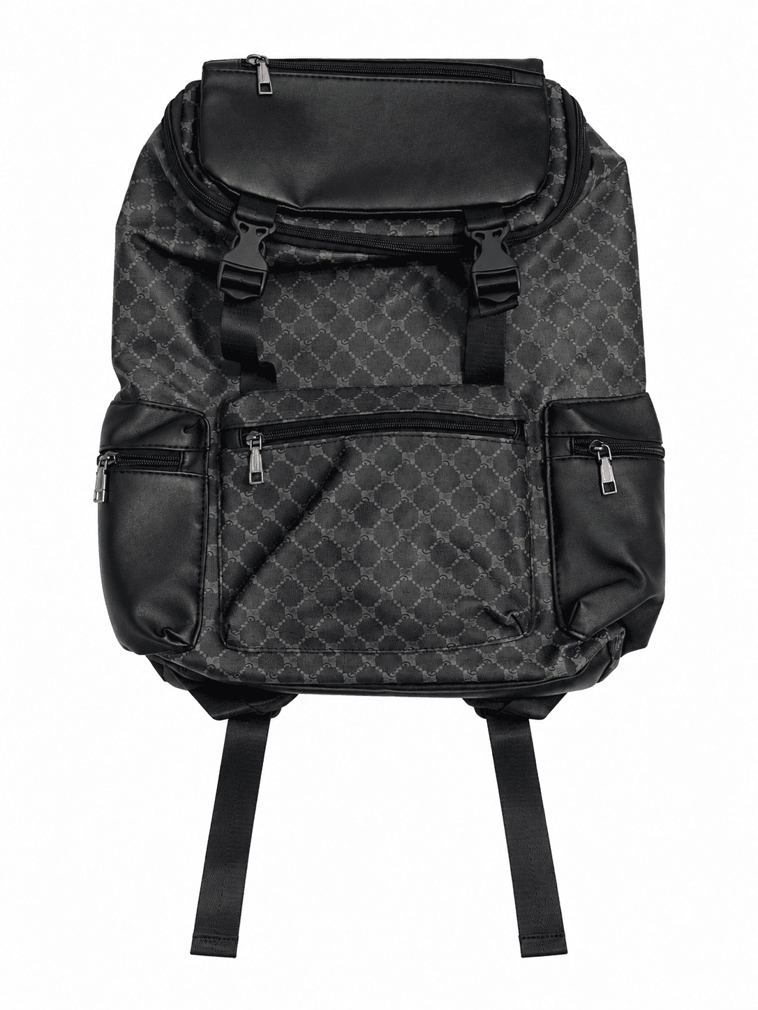 Mochila negra monograma