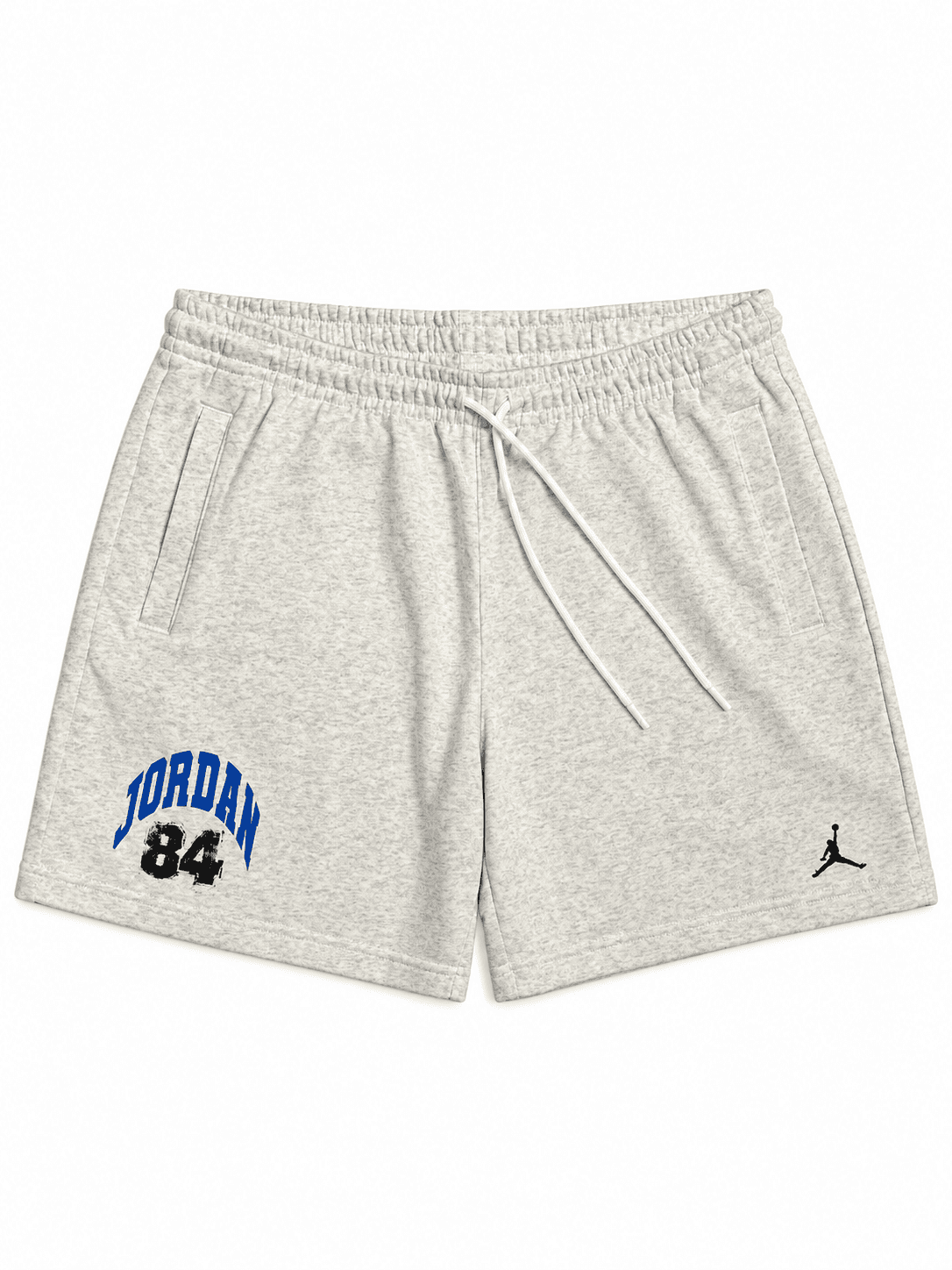 Pantaloneta Jordan 84 gris jaspeada