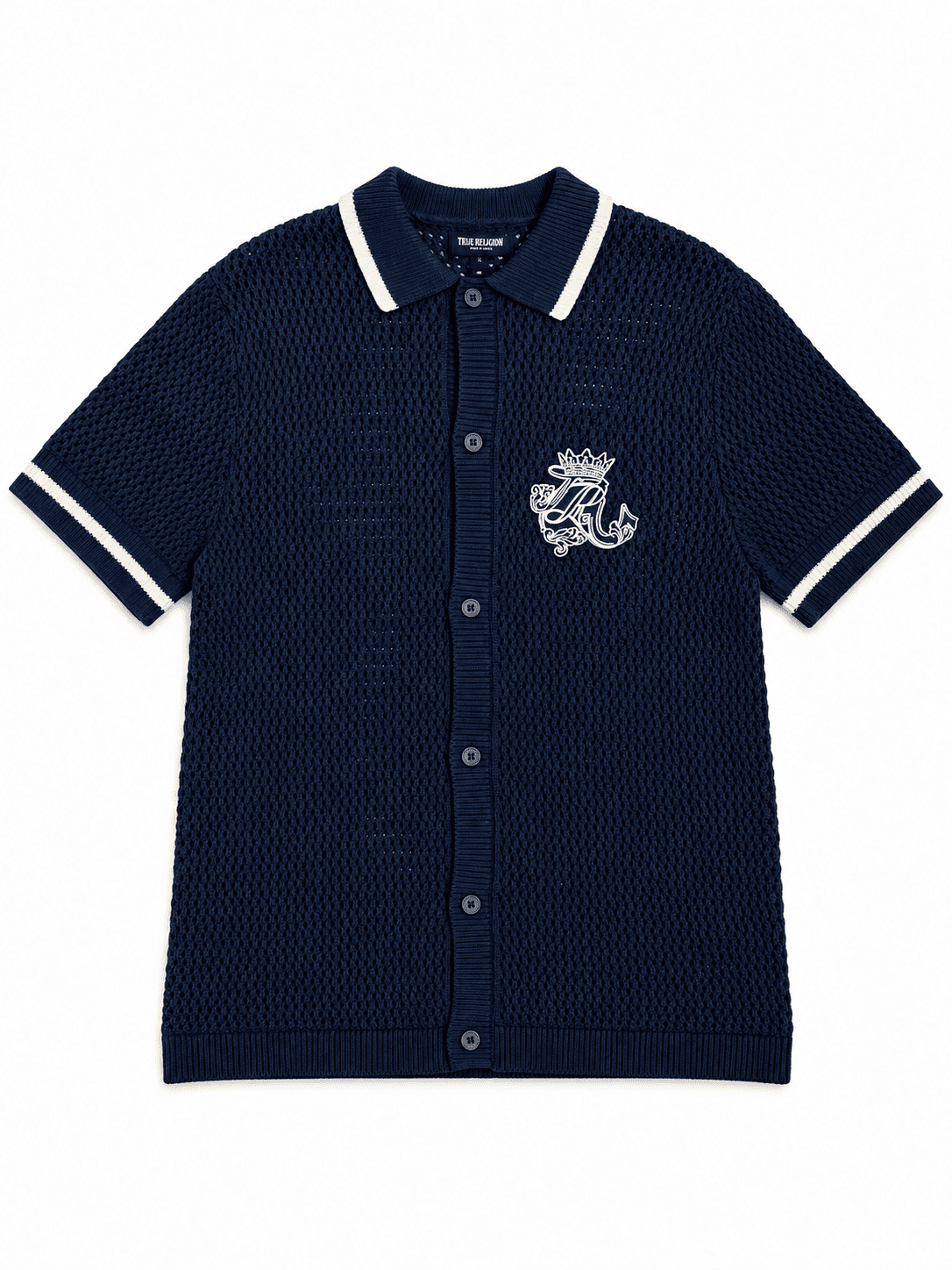 Polo tejido True Religion azul marino