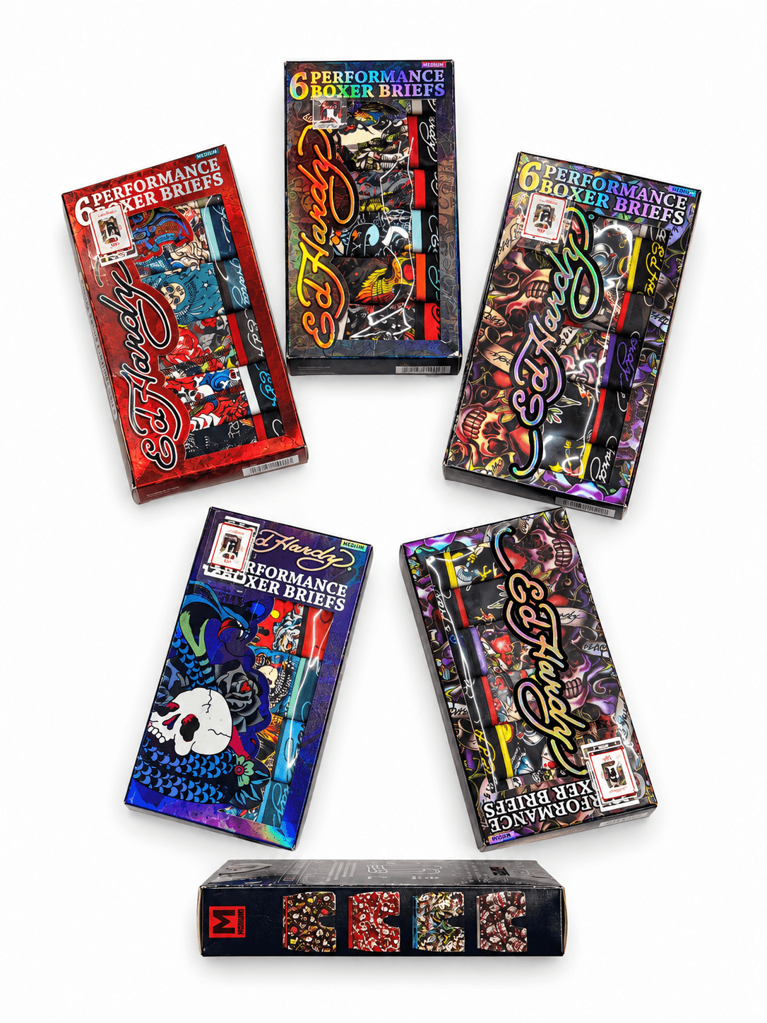 Set bóxers Ed Hardy empacados