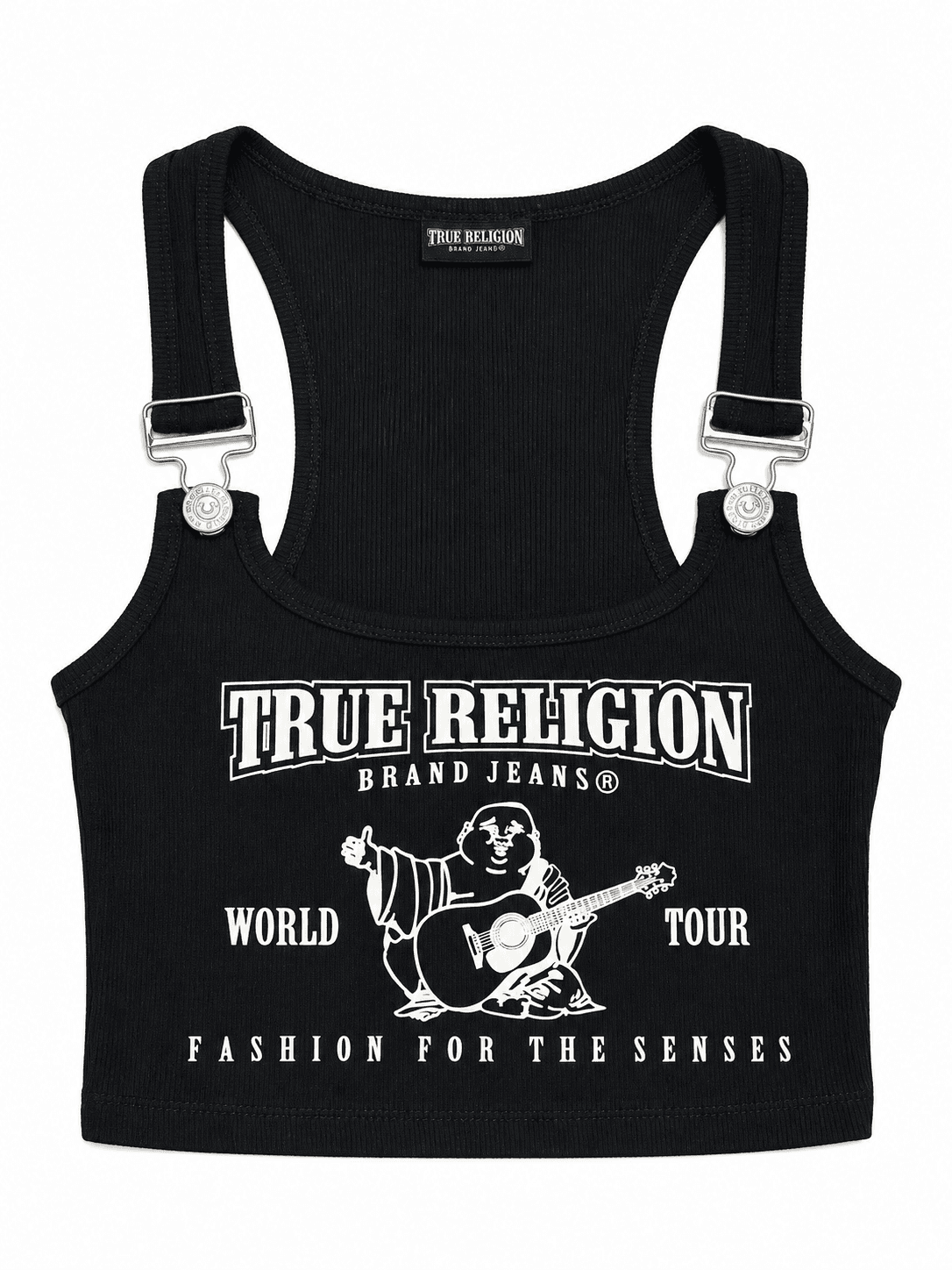 Top crop deportivo True Religion negro